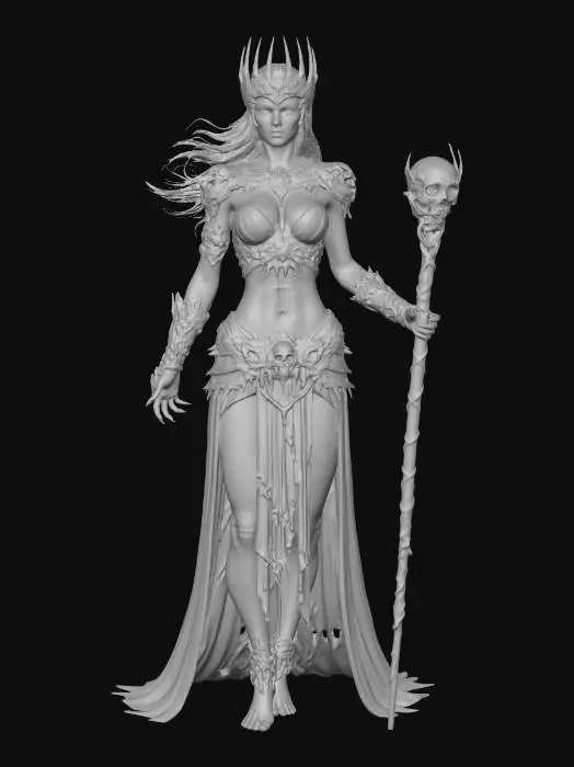 3D model for Queen of the Violet Flame
