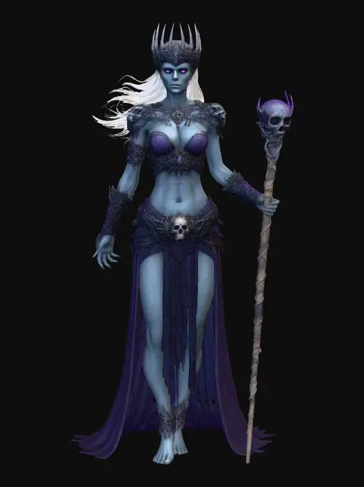 3D model for Queen of the Violet Flame