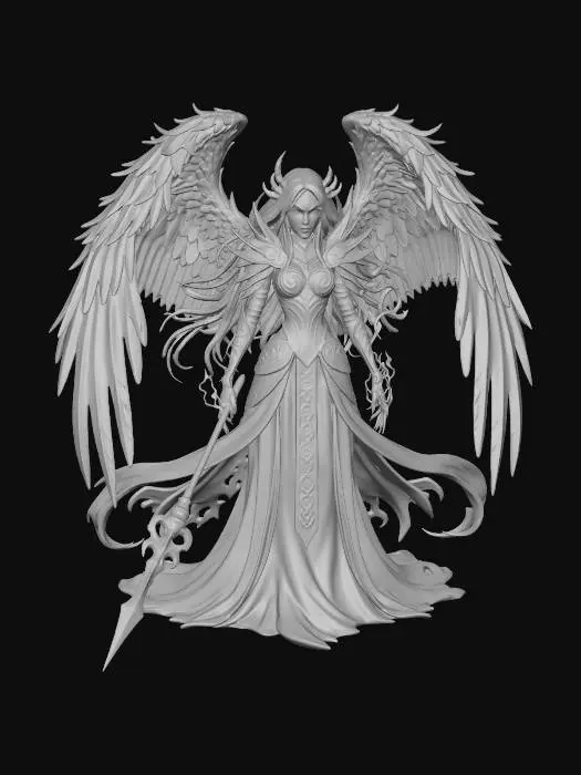 3D model for Nightfall Raven Queen