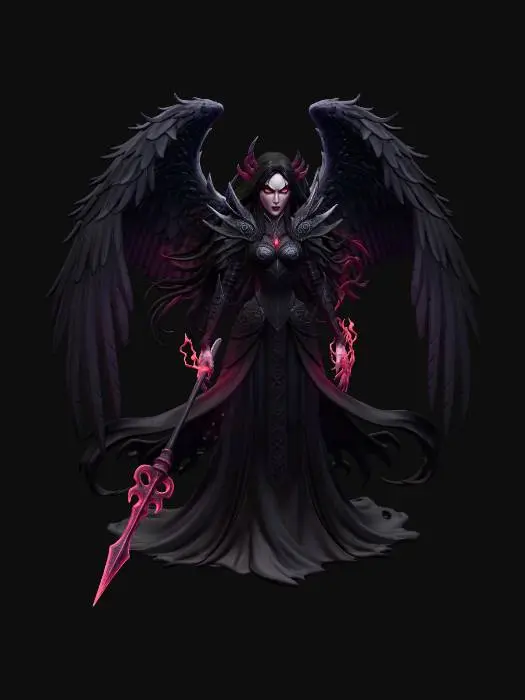 3D model for Nightfall Raven Queen
