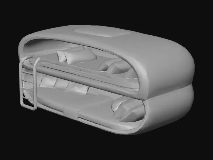 3D model for Orange Capsule Chair