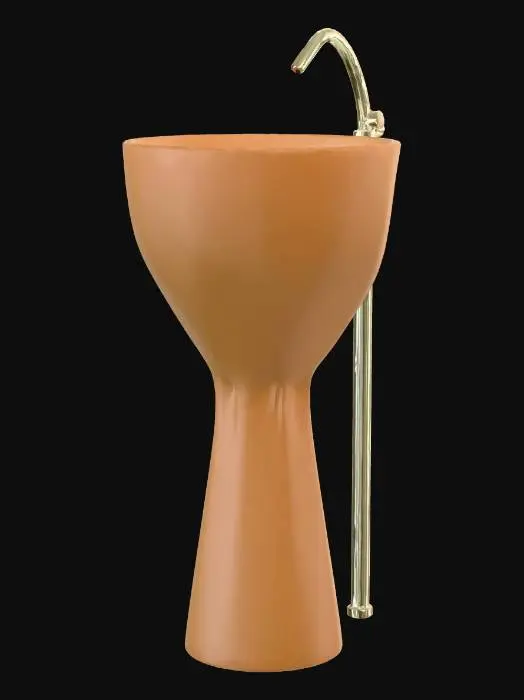 3D model for Terracotta Pedestal Basin