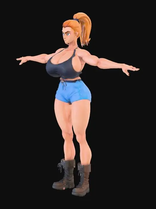 3D model for Warrior Stance