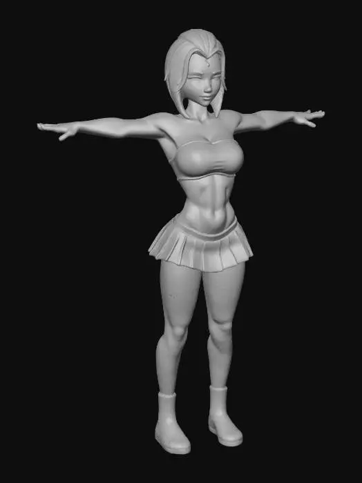 3D model for Animated Beach Pose