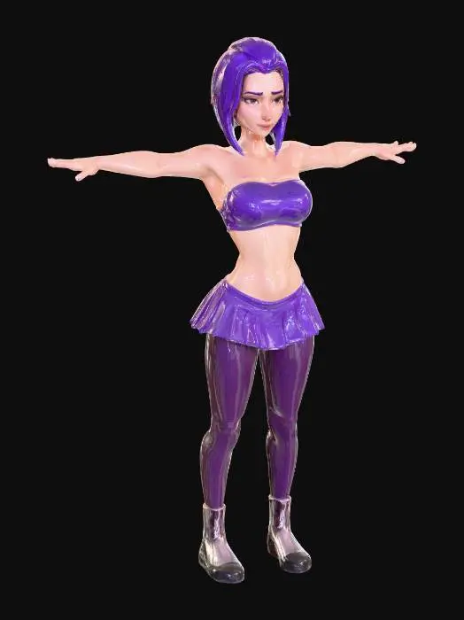 3D model for Animated Beach Pose