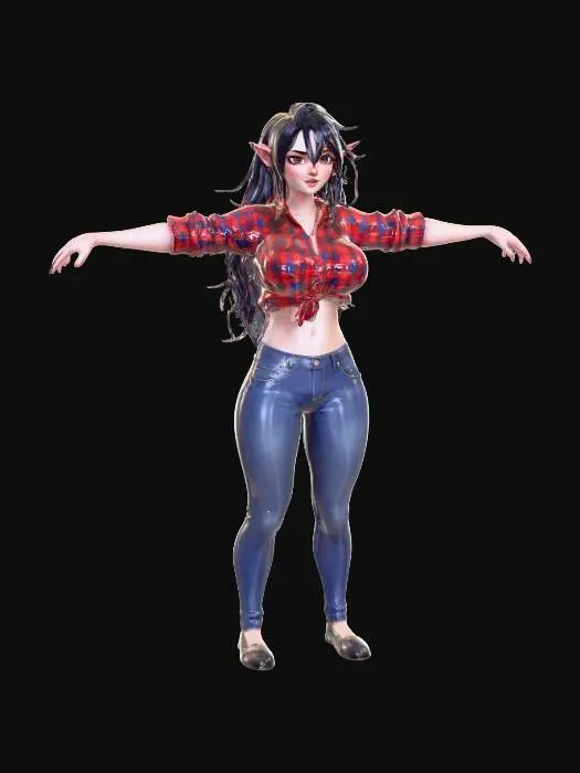 3D model for Vampire Bassist, #villain#