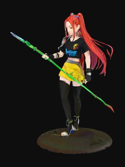 3D model for Warrior of Change