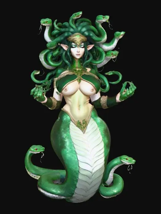 3D model for Serpent Enchantress, #Halloween2025#