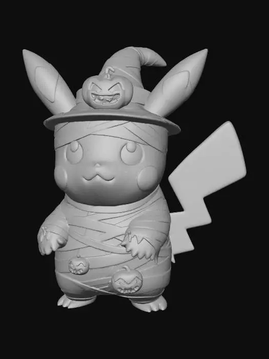 3D model for Mummy Pikachu Halloween, #Halloween2025#