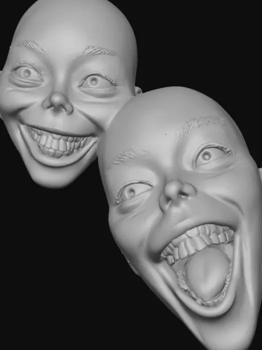3D model for Distorted Smiles, #Halloween2025#
