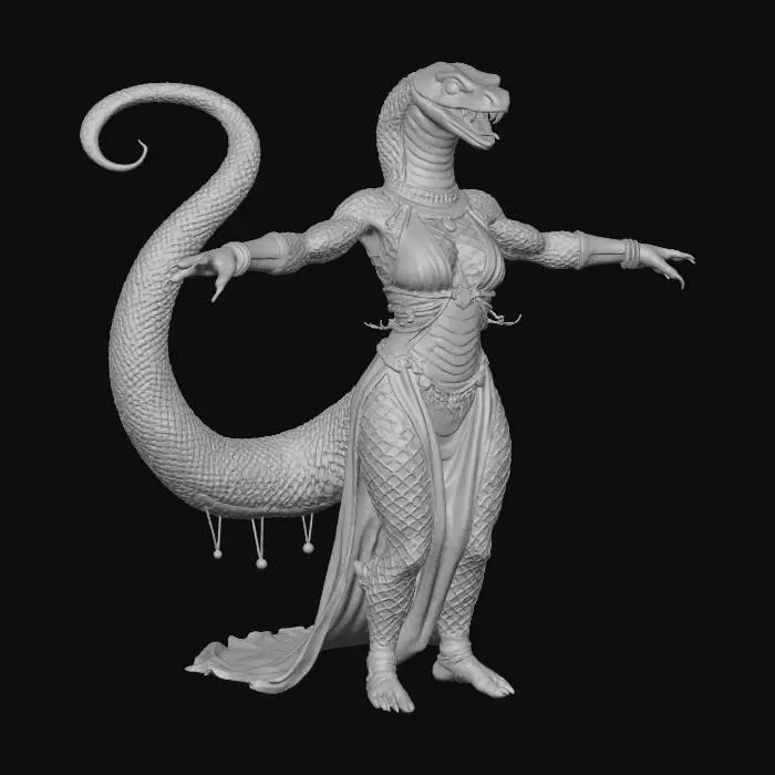 3D model for Serpent Empress of the Sands, #villain#