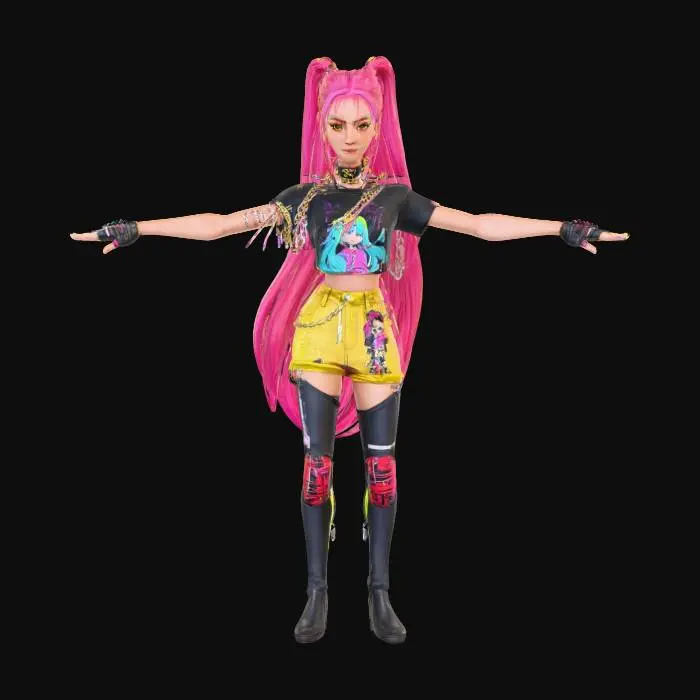 3D model for Cyber Adventure Hero