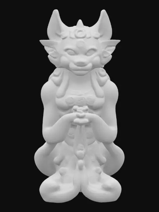 3D model for Ancient Kami Statue