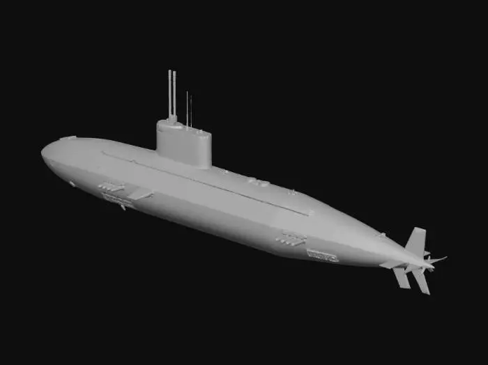 3D model for sottomarino da guerra