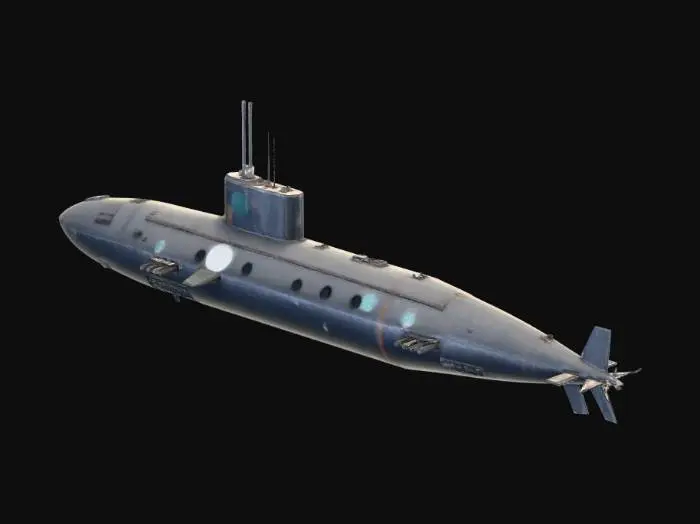 3D model for sottomarino da guerra