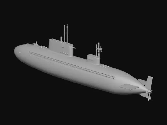 3D model for sottomarino da guerra