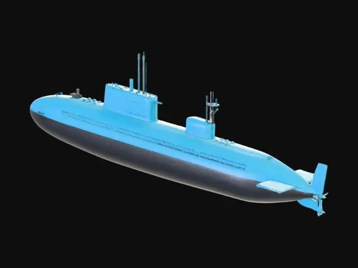 3D model for sottomarino da guerra