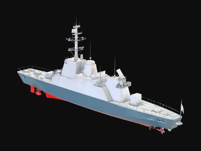 3D model for fregata da guerra piccola