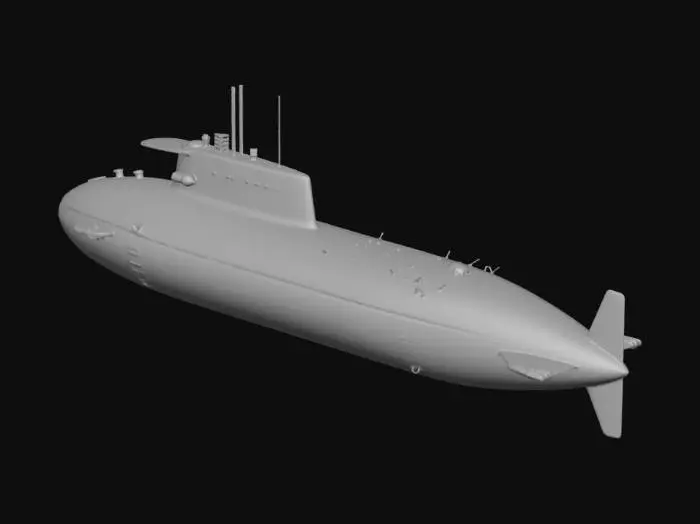 3D model for sottomarino da guerra