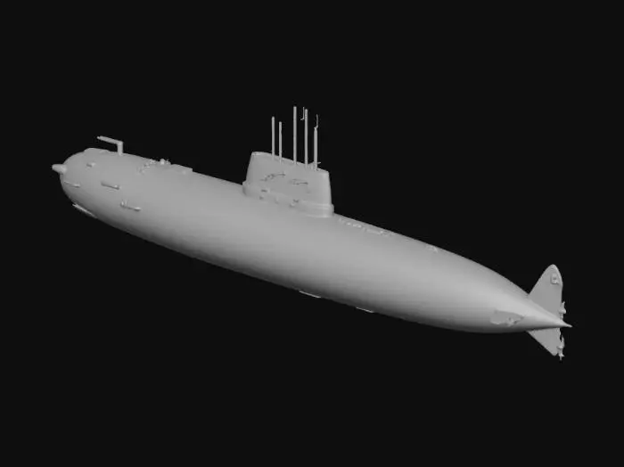 3D model for sottomarino da guerra