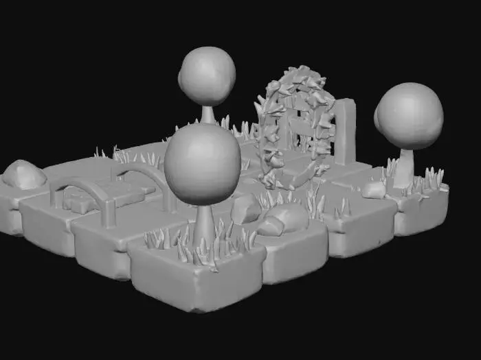 3D model for Enchanted Garden Pathway