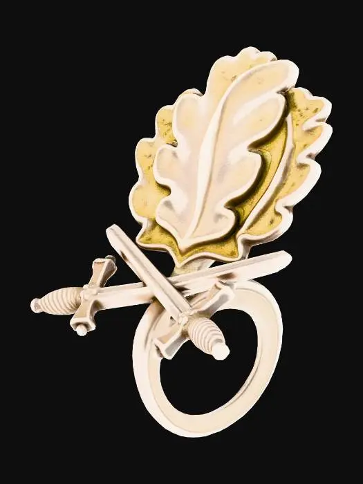 3D model for Oak Leaf and Swords Emblem