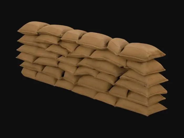3D model for Sandbag Wall