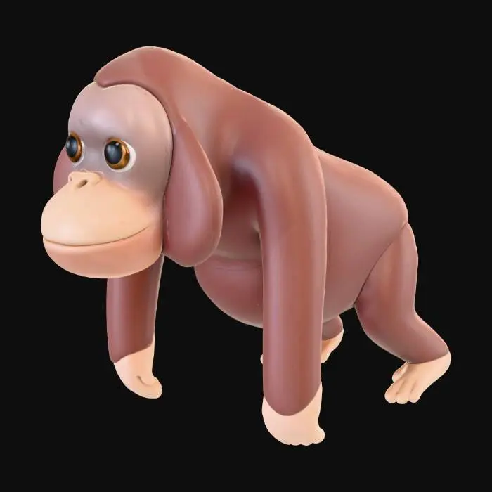 3D model for Playful Orangutan Toy