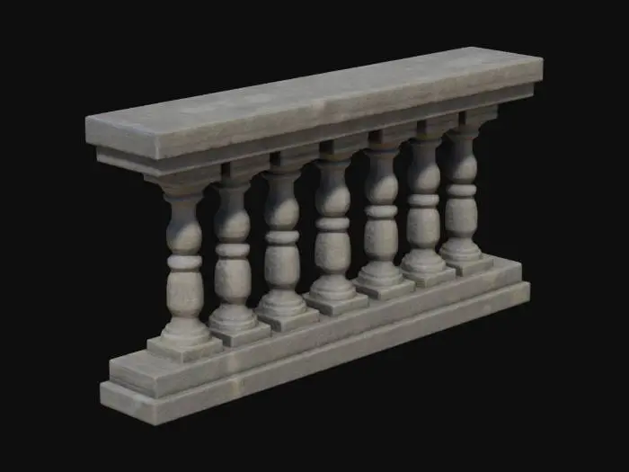 3D model for Stone Balcony