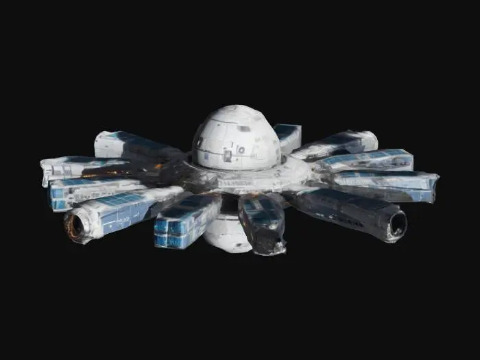 3D model for space station, Sci-Fi