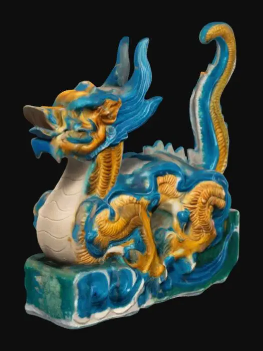 3D model for Celestial Glazed Dragon Sculpture