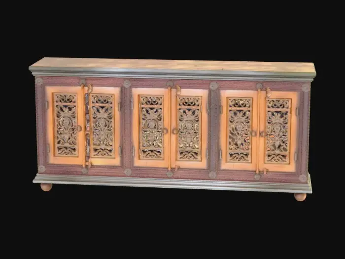 3D model for Ornate Wood Sideboard