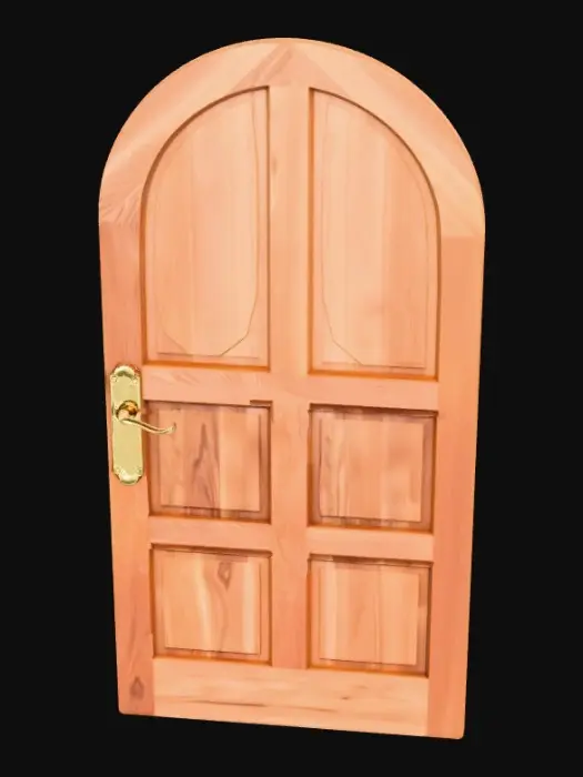 3D model for Arched Wooden Door