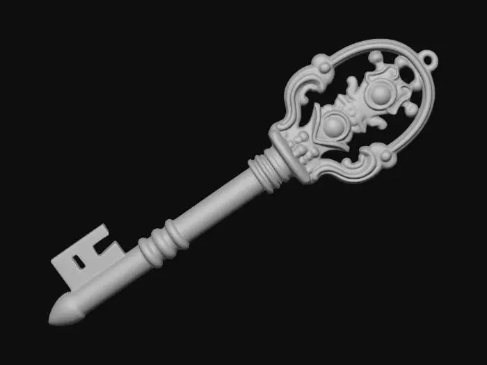 3D model for Старый ржавый дверной ключ