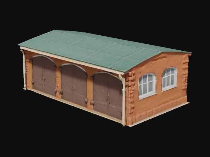 3D model for Model Train Shed