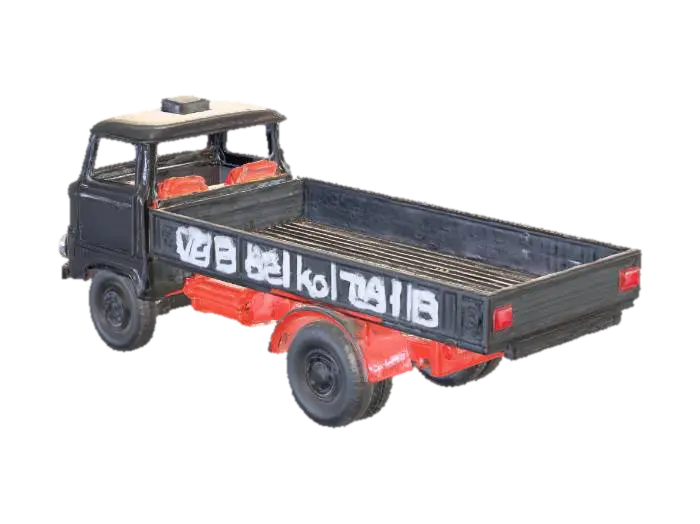 Model Coal Truck - Locomotive 3D model, vytvořený pomocí AI