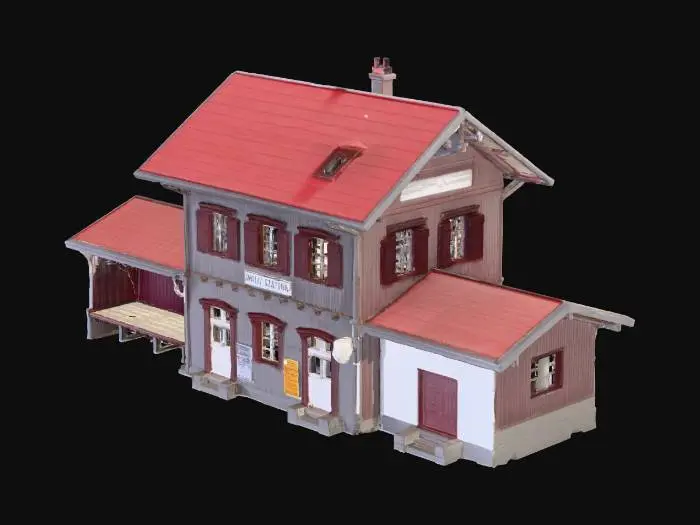 3D model for Model Train Station Building