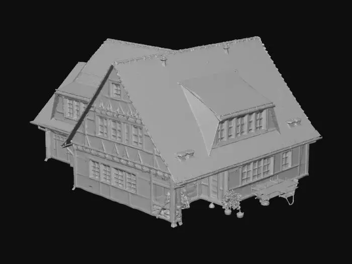 3D model for Half-timbered house 3