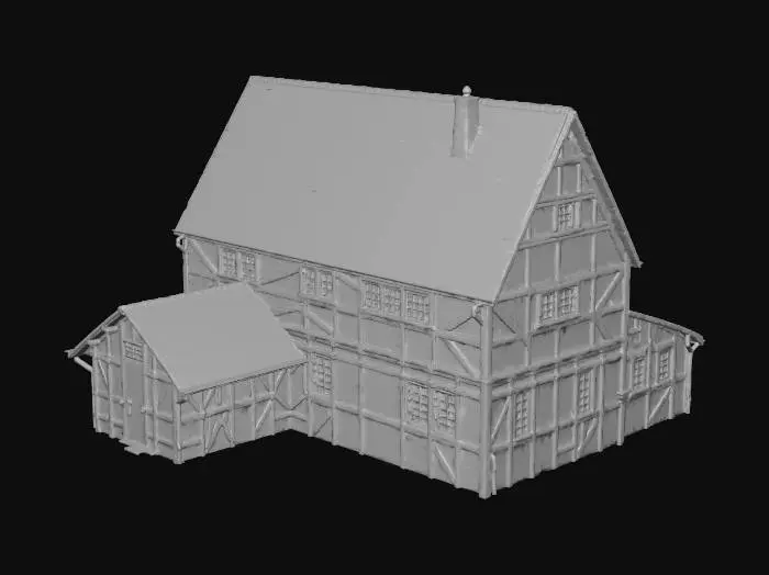 3D model for Rustic Timber Cottage