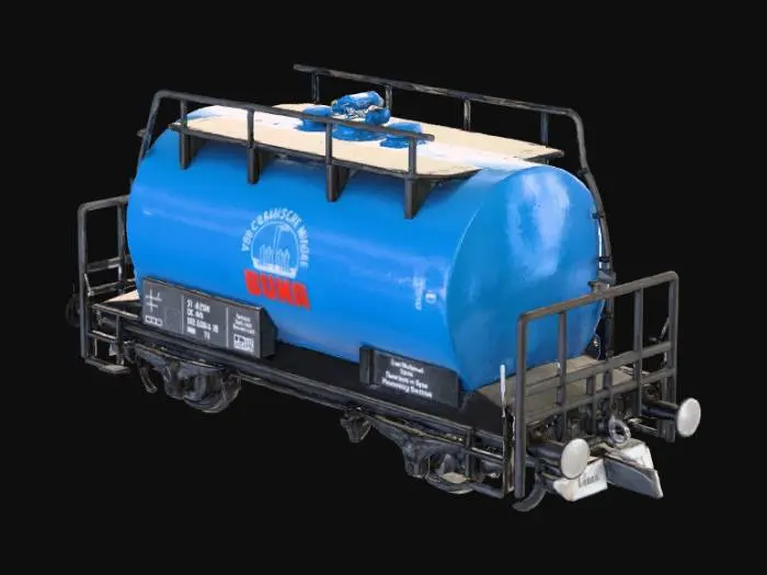 3D model for Blue Chemical Tanker Model