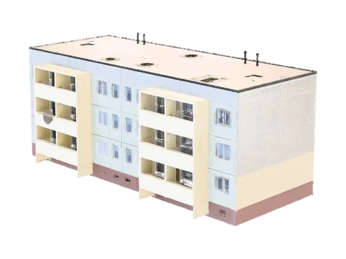 Apartment Building - Urban 的 AI 生成 3D 模型