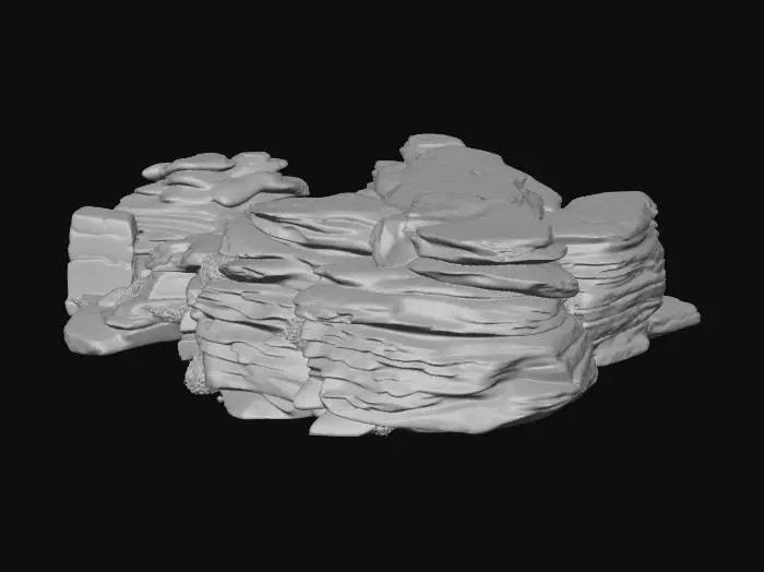 3D model for Layered Stone Wall