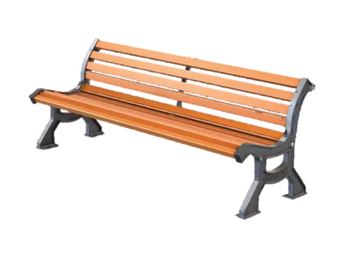 Wooden park bench 的 AI 生成 3D 模型