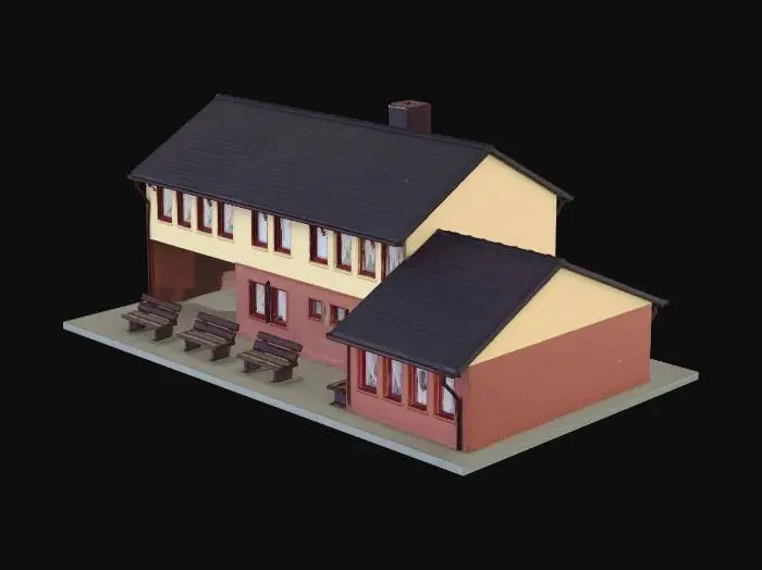 3D model for Train Station
