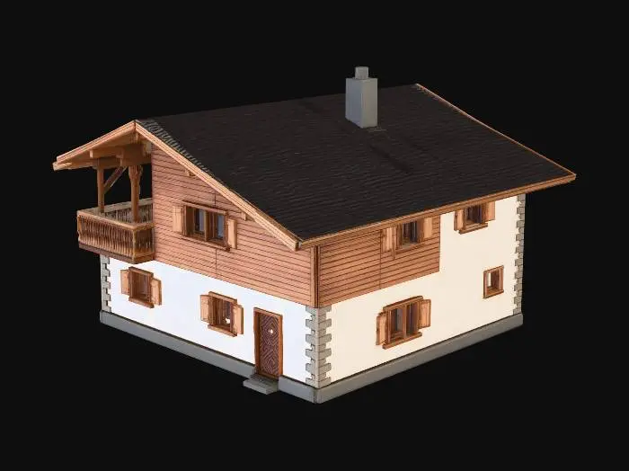 3D model for Alpine Chalet