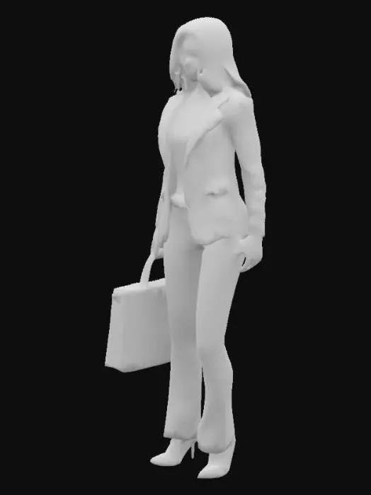 3D model for Frau mit Tasche
