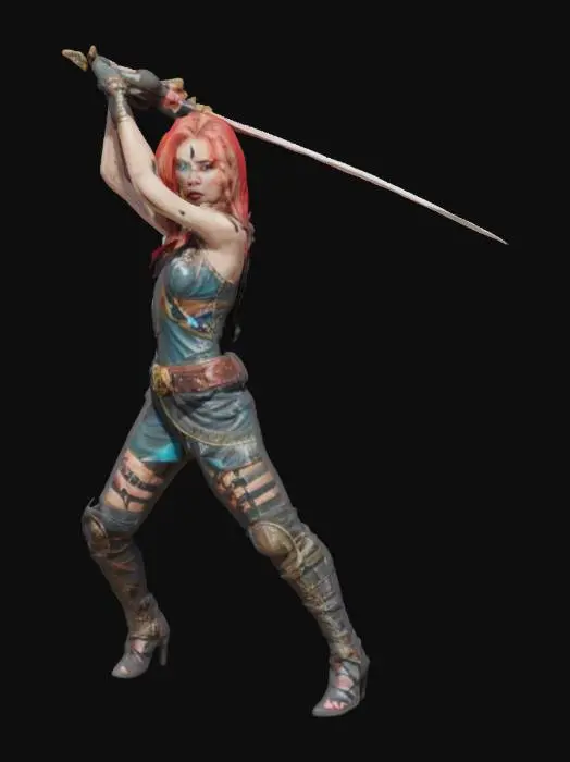 3D model for Warrior Woman