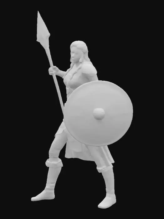 3D model for Viking Warrior by the Fjord