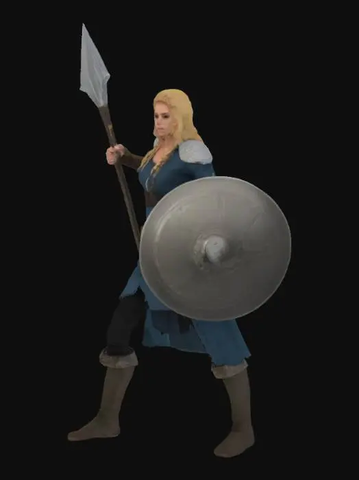 3D model for Viking Warrior by the Fjord