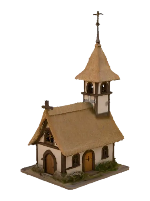 Modelo 3D de kleine Dorfkirche - Church, generado por IA